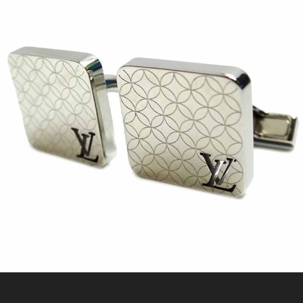 Louis Vuitton Cufflinks Bouton de Manchette Champs Elysées Steel Lacquer